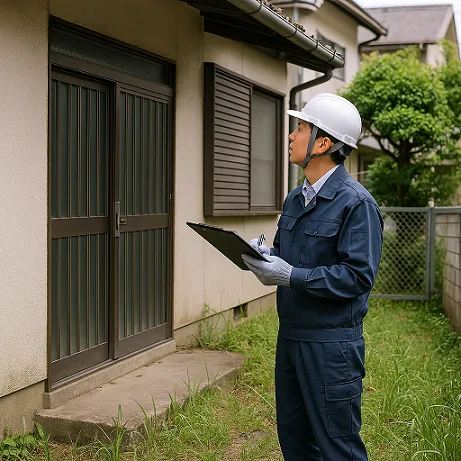 高松市の空き家の庭を定期管理している様子|遠方オーナー様向け